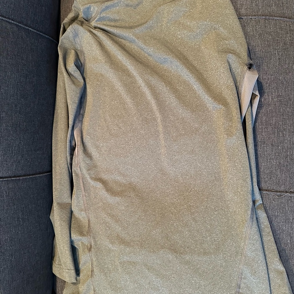 Nike Pro Combat Gray Youth Long Sleeve Shirt - Picture 5 of 5